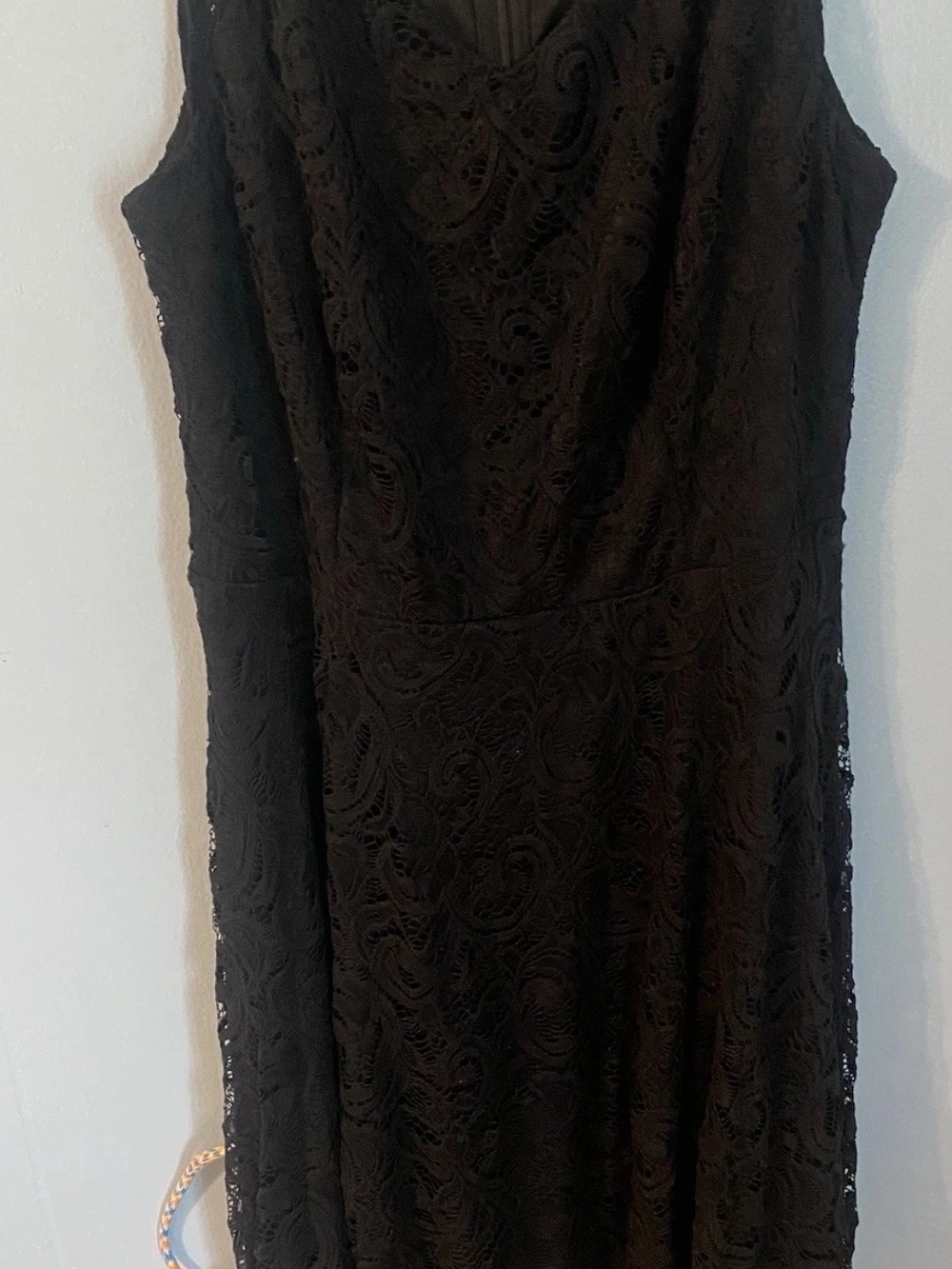 Black Lace V-Neck Prom Dress